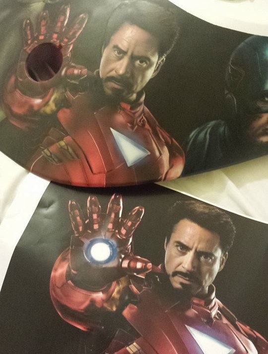 Airbrushed Painting of Iron Man on a Jet Ski